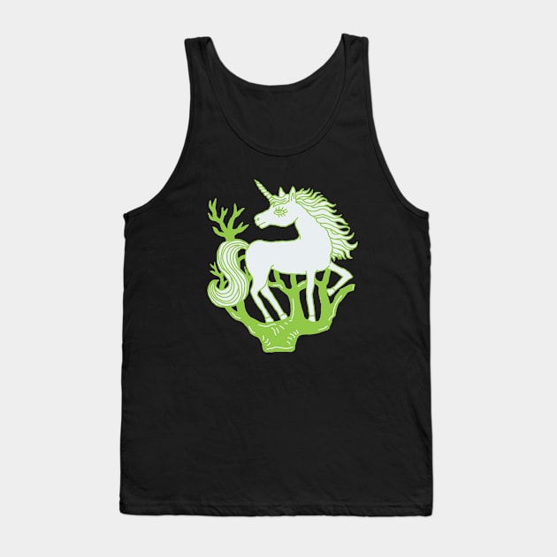 Green Horse Tank Top by AVEandLIA